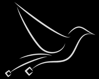 Vertexbird Logo Flying Bird